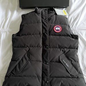 Canada Goose Brand New W Tags Womens L Large Freestyle Black Down Jacket Vest